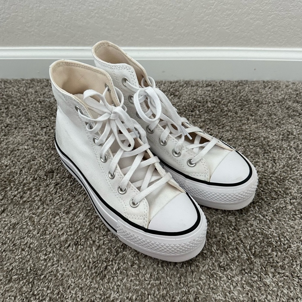 converse platform high top white sneaky